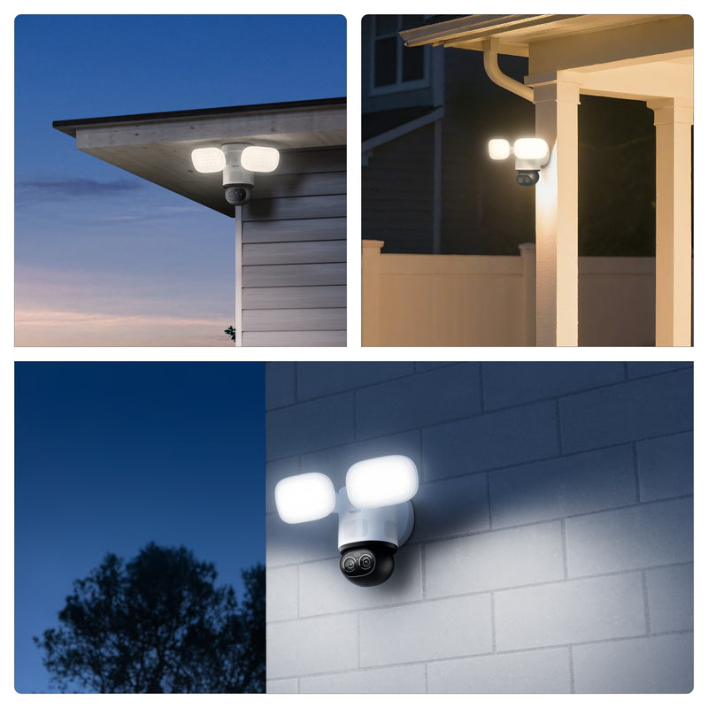 Afbeelding laden in galerijviewer, Reolink f850w trackflex floodlight wifi beveiligingscamera (wit, 4k, wifi)