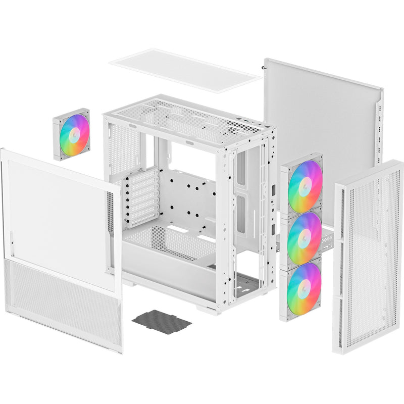 Load image into Gallery viewer, Deepcool ch560 midi tower behuizing (wit | 1x usb-a | 1x usb-c | rgb | tempered glass)