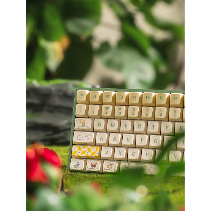 Afbeelding laden in galerijviewer, Iqunix f97 floral date rgb mechanisch gaming toetsenbord (groen, us lay-out (qwerty), gateron red, 96%, rgb leds, hot-swappable, pbt, 2.4ghz | bluetooth 5.1 | usb-c)