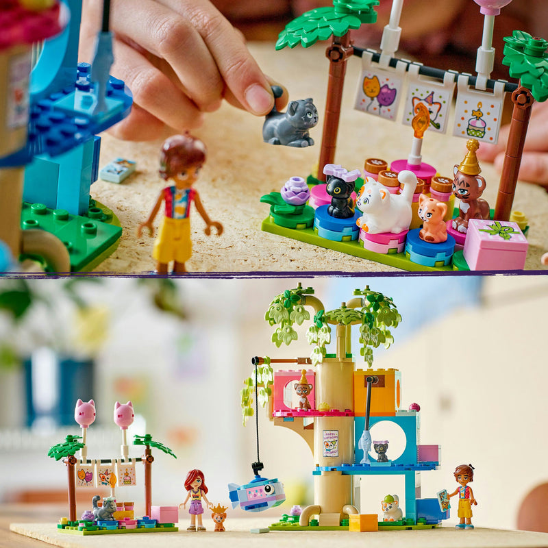 Afbeelding laden in galerijviewer, Lego friends 42666 kattenverjaardagsfeestje en boomhut