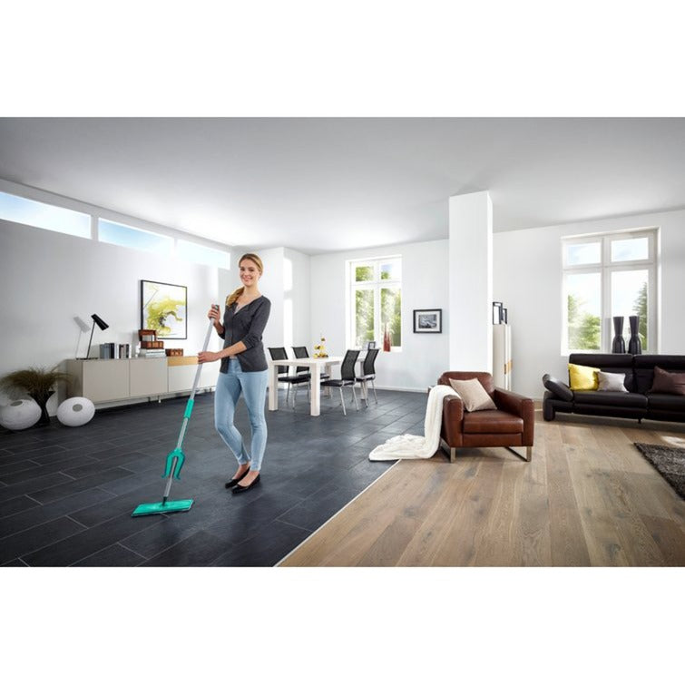 Load image into Gallery viewer, Leifheit picobello vloerwisser s micro duo met steel - 27 cm wisbreedte - turqouise - grijs