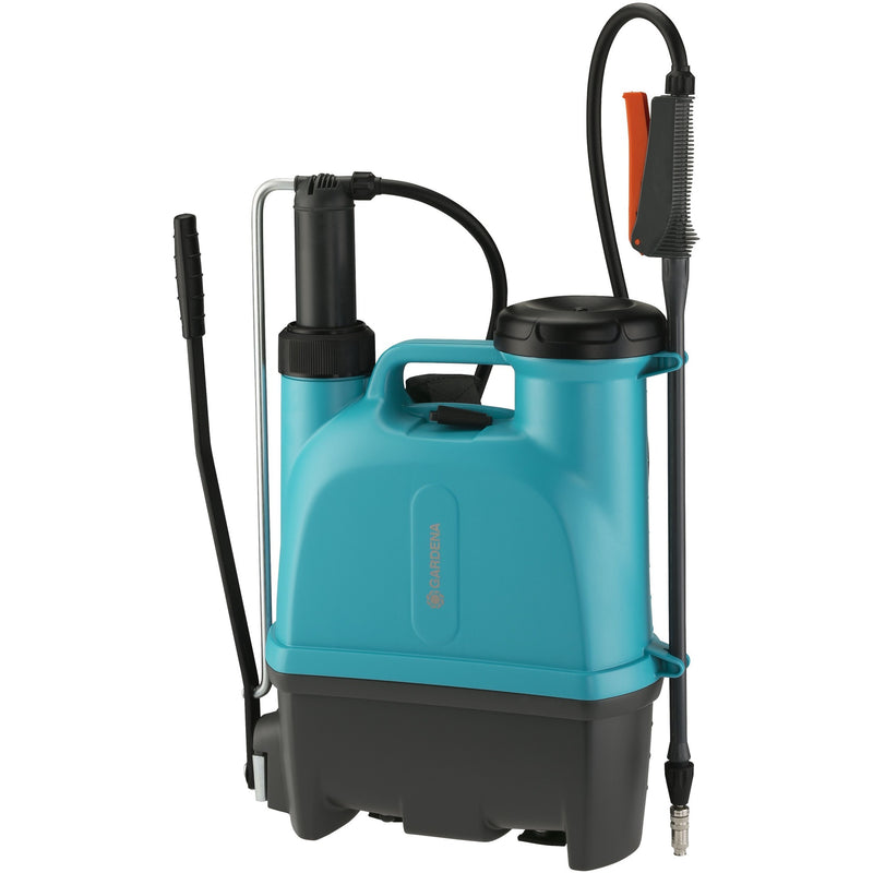 Load image into Gallery viewer, Gardena rugspuit 12 l drukspuit (turquoise grijs, 11140-20)
