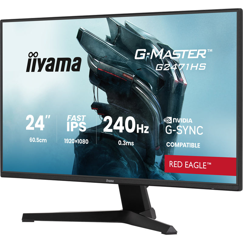 Load image into Gallery viewer, Iiyama g-master red eagle g2471hs-b1 23.8 gaming monitor (zwart, 2x hdmi, displayport, 240 hz)