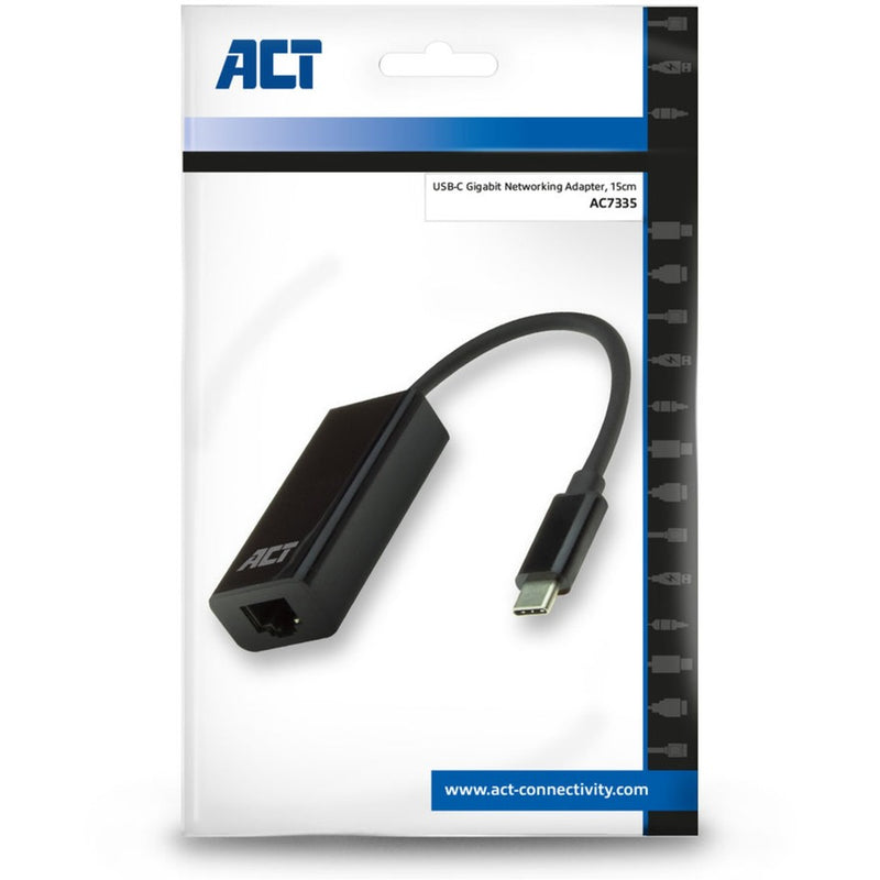 Load image into Gallery viewer, Act connectivity usb-c gigabit netwerkadapter (zwart)