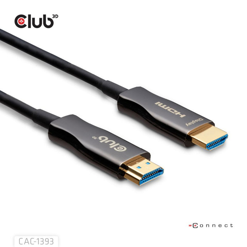 Afbeelding laden in galerijviewer, Club 3d hdmi hybrid aoc kabel 8k60hz 4k120hz 50m (zwart)