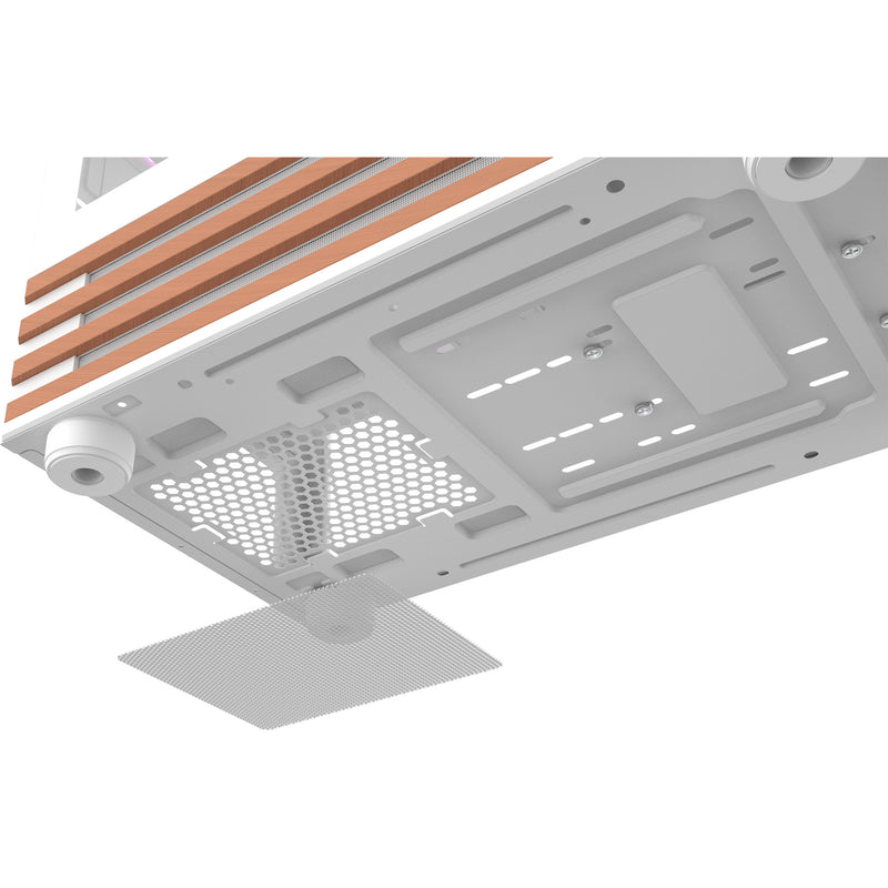 Load image into Gallery viewer, Thermaltake view 170 ws argb mini tower behuizing (wit houtkleur | 2x usb-a | rgb | tempered glass)