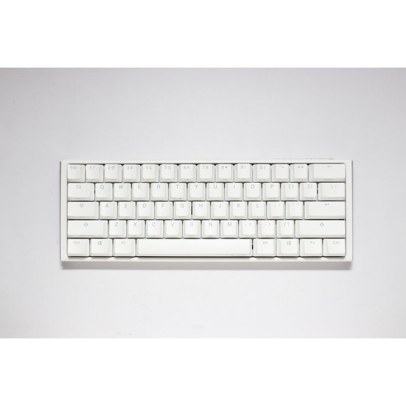 Load image into Gallery viewer, Ducky one 3 classic pure white mini, toetsenbord (wit, us lay-out, cherry mx red, rgb led, double-shot pbt, hot-swappable, quack mechanics, 60%)