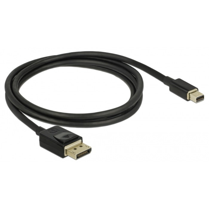 Load image into Gallery viewer, Delock mini displayport > displayport kabel (zwart, 1 meter, 8k 60 hz )