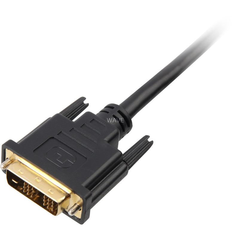 Load image into Gallery viewer, Sharkoon hdmi > dvi-d (18+1) adapter (zwart, 1 meter)