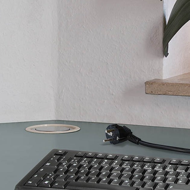 Load image into Gallery viewer, Brennenstuhl tower power stekkerdoos met usb stekkerdoos (zilver zwart)