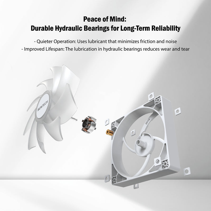 Load image into Gallery viewer, Montech gf120 argb pwm case fan (wit, 120 x 120 x 25 mm)