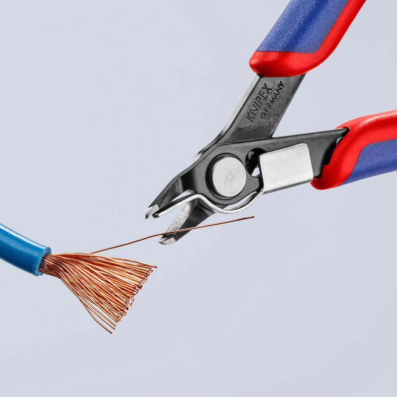 Load image into Gallery viewer, Knipex electronic super knips 78 41 125 elektronica-tang (rood blauw)