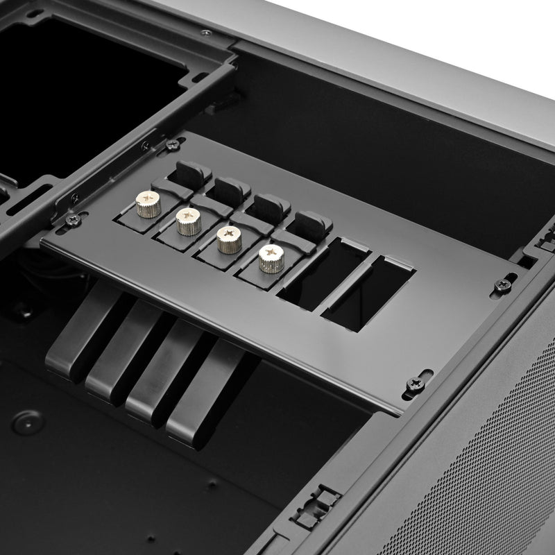 Load image into Gallery viewer, Silverstone crown 04 htpc behuizing (donkergrijs | 4x usb-a | 1x usb-c)