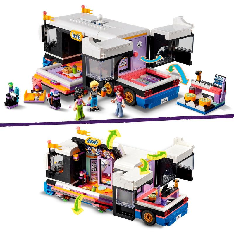Load image into Gallery viewer, Lego friends - toerbus van popster constructiespeelgoed (42619)