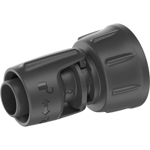 Load image into Gallery viewer, Gardena micro-drip-system kraanverbindingsstuk 13 mm (1 2 ) – 3 4 schroefdraad kraanstuk (donkergrijs)
