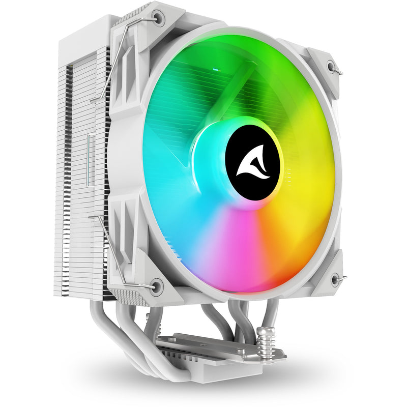 Load image into Gallery viewer, Sharkoon a40 rgb cpu-koeler (wit, 4-pins pwm fan-connector)