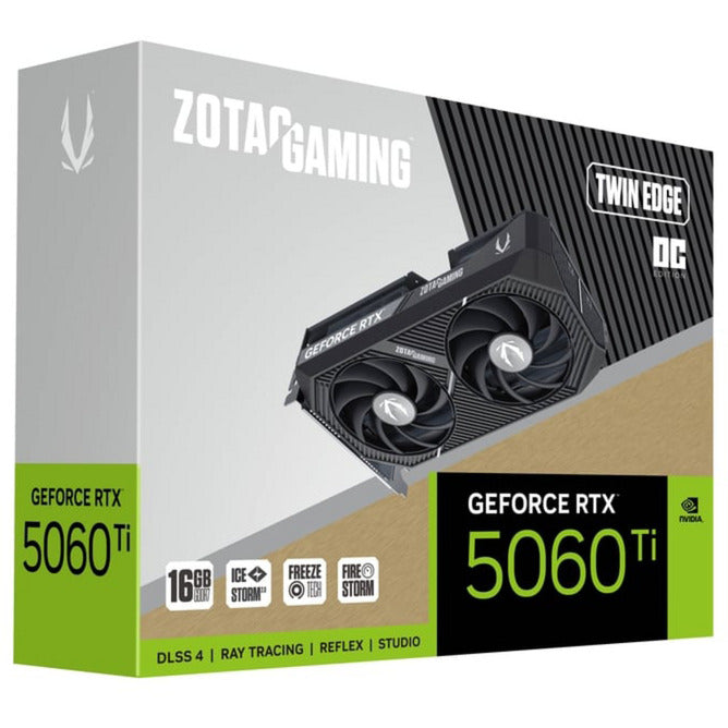 Load image into Gallery viewer, Zotac geforce rtx 5060 ti twin edge oc 16gb grafische kaart (dlss 4, 3x displayport, 1x hdmi 2.1)
