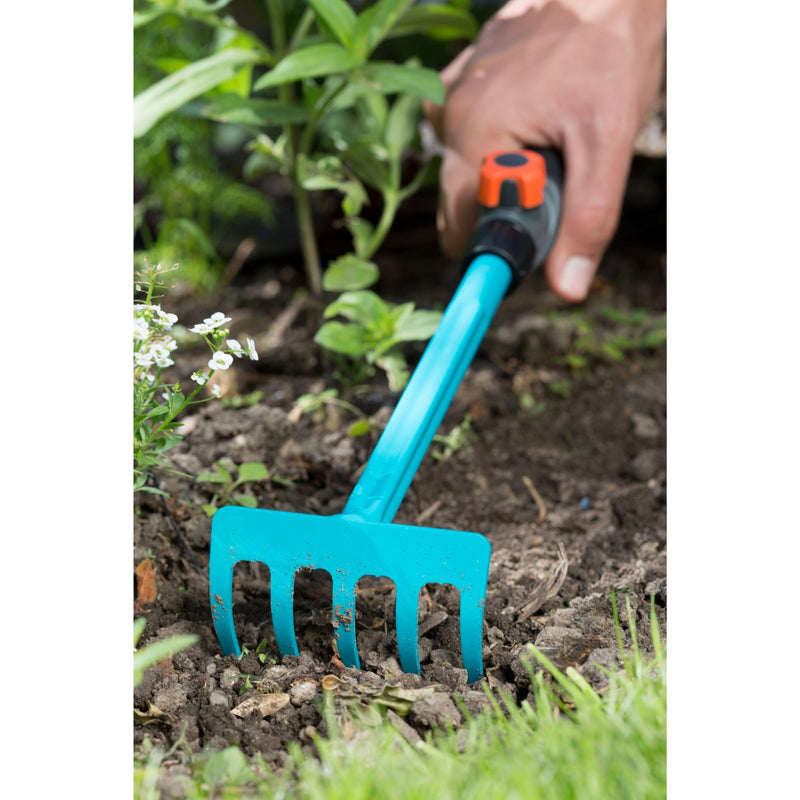 Load image into Gallery viewer, Gardena combisystem handhark (turquoise zwart, 8925-20)