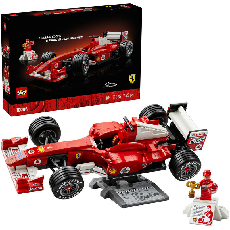 Afbeelding laden in galerijviewer, Lego icons ferrari f2004 en michael schumacher - 11375