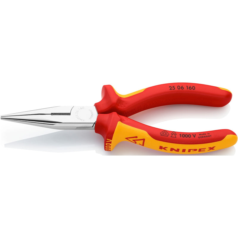 Load image into Gallery viewer, Knipex radiotang recht met zijsnijder | 160 mm | vde - 2506160