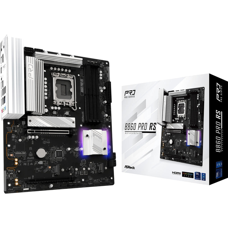 Load image into Gallery viewer, Asrock b860 pro rs socket 1851 moederbord (raid, 2.5 gb-lan, sound, atx)