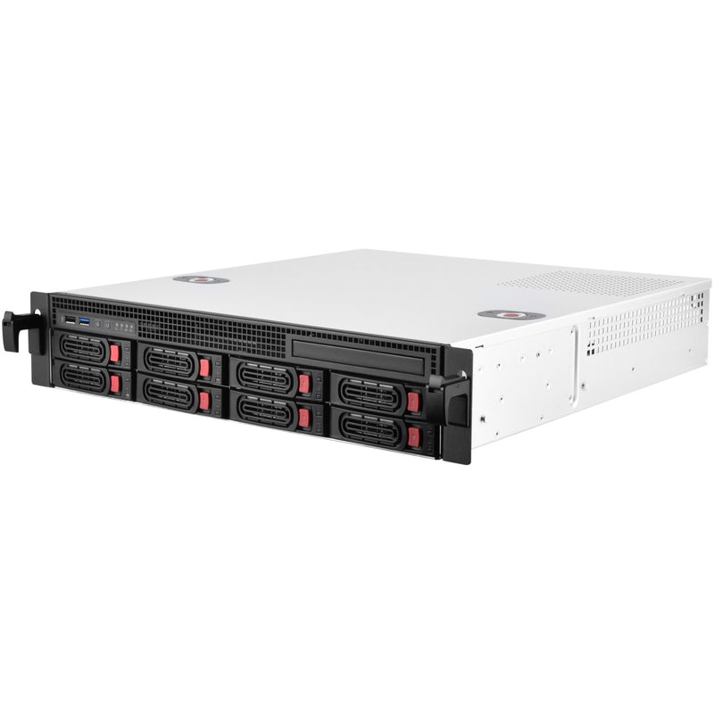 Load image into Gallery viewer, Silverstone rm21-308 rack behuizing (zwart | 1x usb-a 2.0 | 1x usb-a 3.2 (5 gbit s))