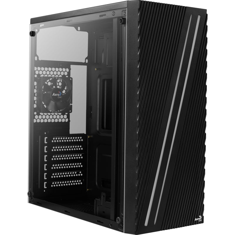 Load image into Gallery viewer, Aerocool streak midi tower behuizing (zwart | 3x usb-a | rgb | window)