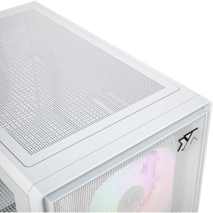 Afbeelding laden in galerijviewer, Xyz pc gear atom midi tower behuizing (wit | 2x usb-a | 1x usb-c | tempered glass)