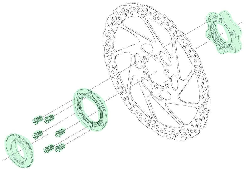 Load image into Gallery viewer, Shimano adapter centerlock --> 6-gaats sm-rtad05 schijfrem