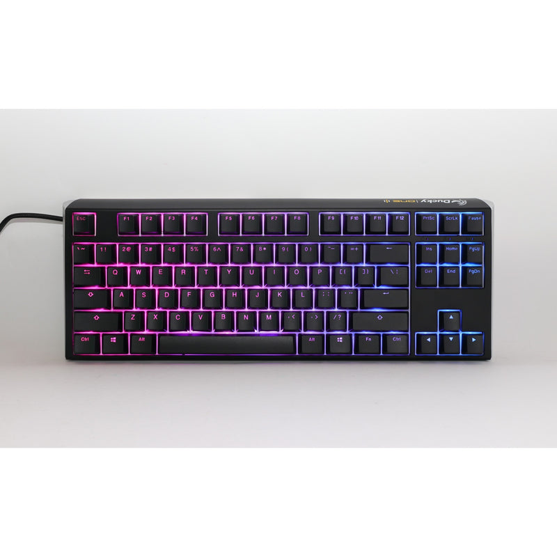 Load image into Gallery viewer, Ducky one 3 classic tkl rgb mechanisch toetsenbord (zwart, us lay-out (qwerty), cherry mx silent red, 80% (tkl), rgb leds, double-shot pbt, hot-swappable, quack mechanics)
