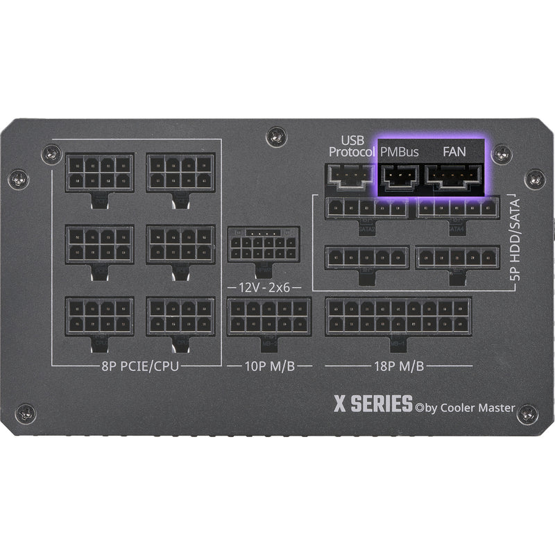 Load image into Gallery viewer, Cooler master , 1100 watt voeding (zwart)