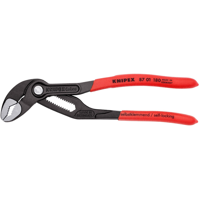 Load image into Gallery viewer, Knipex cobra waterpomptang 8701180 zweedse- waterpomp-tang (rood, 180 mm)