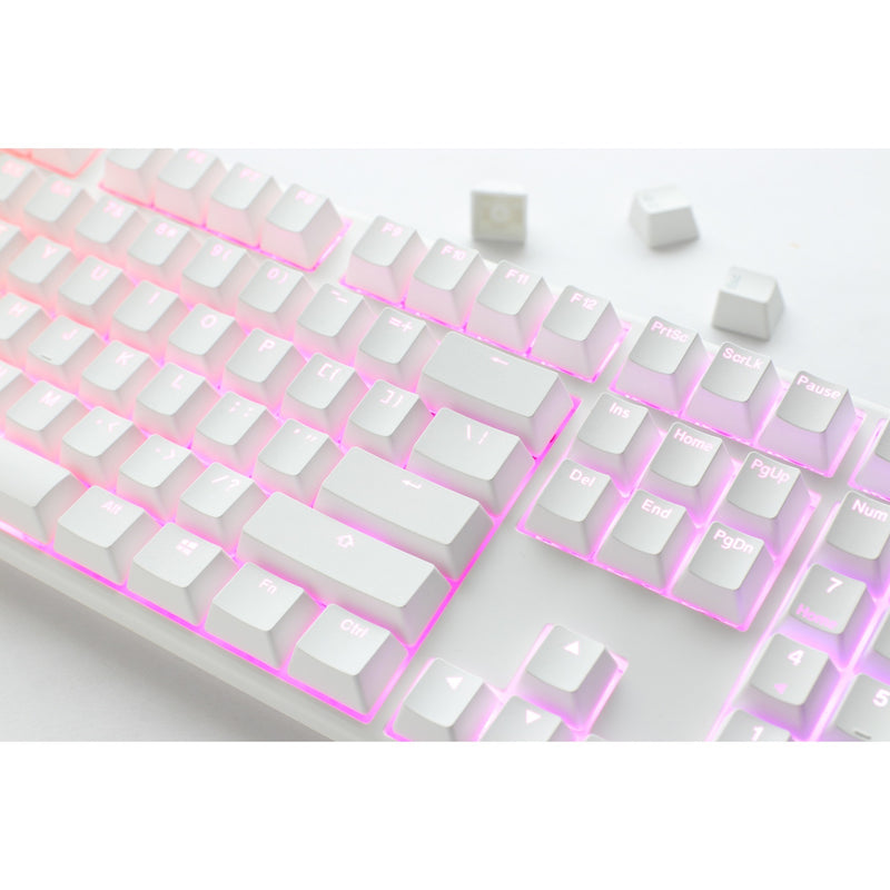 Load image into Gallery viewer, Ducky one 3 classic pure white, toetsenbord (wit, us lay-out, cherry mx blue, rgb led, double-shot pbt, hot-swappable, quack mechanics)
