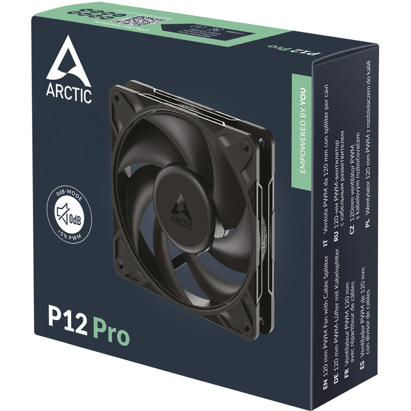 Load image into Gallery viewer, Arctic p12 pro case fan (zwart, 120 x 120 x 25 mm, pwm)