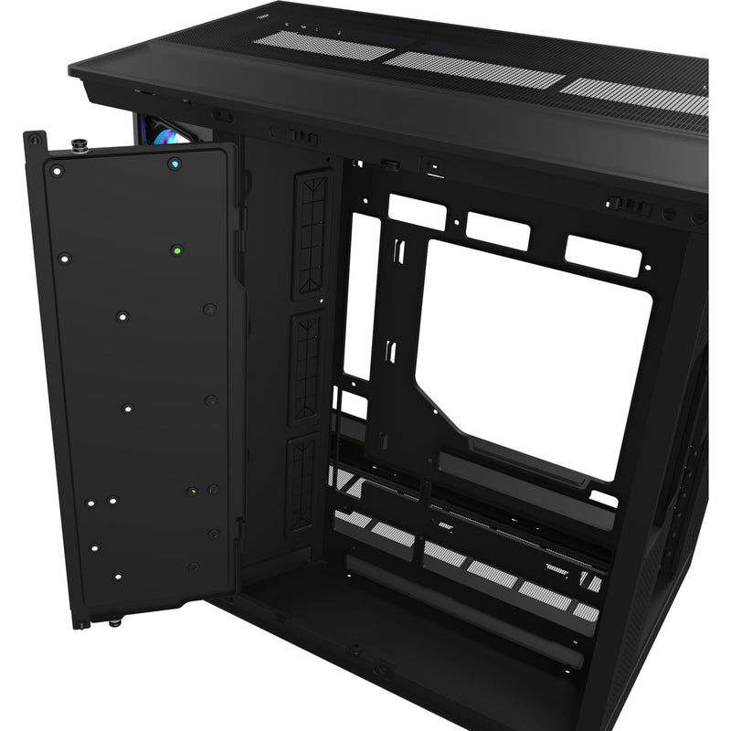 Load image into Gallery viewer, Thermaltake view 380 xl ws argb midi tower behuizing (zwart houtkleur | 2x usb-a | 1x usb-c | rgb | tempered glass)