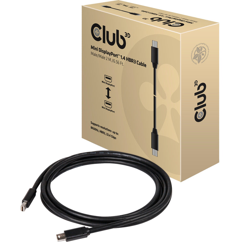 Load image into Gallery viewer, Club 3d mini displayport 1.4 kabel male-male (zwart, 2 meter)