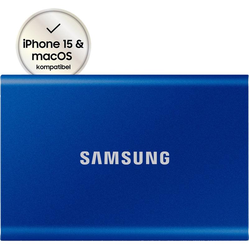Afbeelding laden in galerijviewer, Samsung portable t7, 2 tb externe ssd (blauw, mu-pc2t0h ww, usb-a 3.2 (10 gbit s))