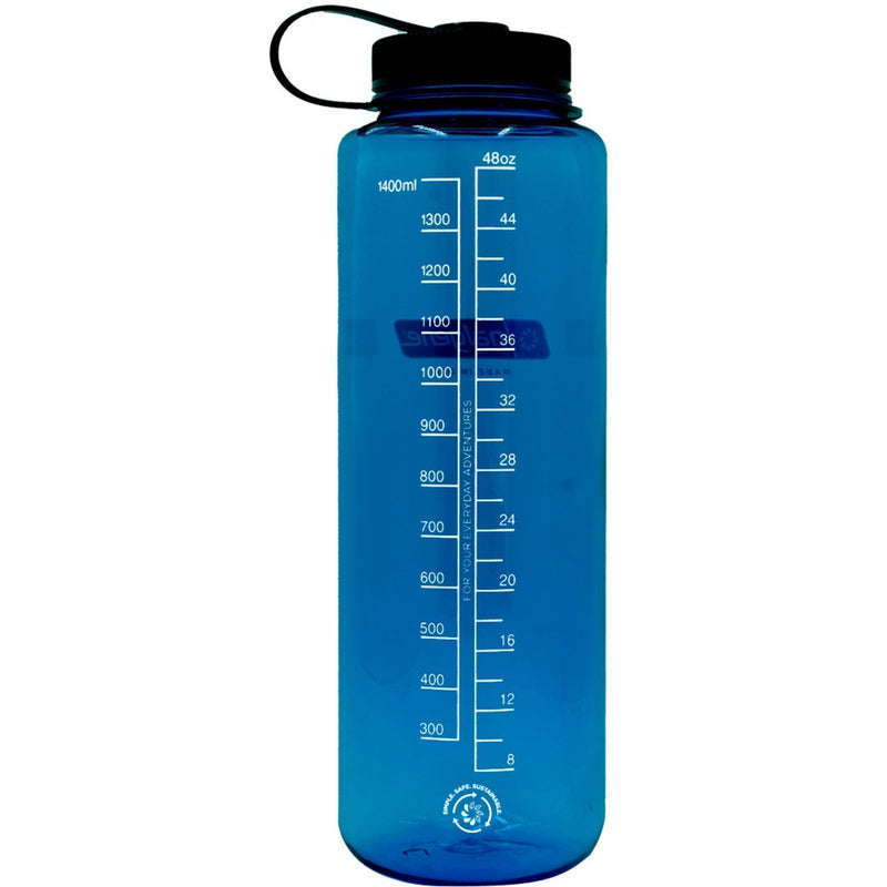 Load image into Gallery viewer, Nalgene drinkfles wide mouth sustain silo 1,5 liter (transparant blauw)
