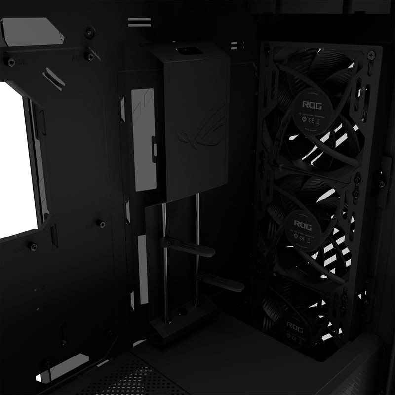 Load image into Gallery viewer, Asus rog strix helios ii gx601s midi tower behuizing (zwart | 4x usb-a | 2x usb-c | rgb | tempered glass)