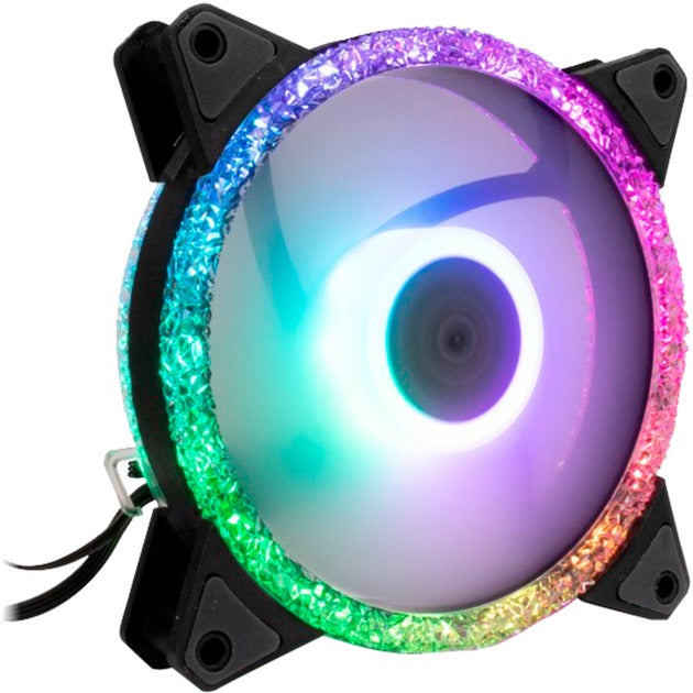 Load image into Gallery viewer, Inter-tech argus rs-071 rgb 120x120x25 case fan (zwart, 120 x 120 x 25 mm, pwm)