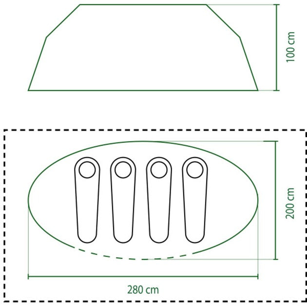 Load image into Gallery viewer, Coleman galiano 4 tent (blauw lichtgrijs)