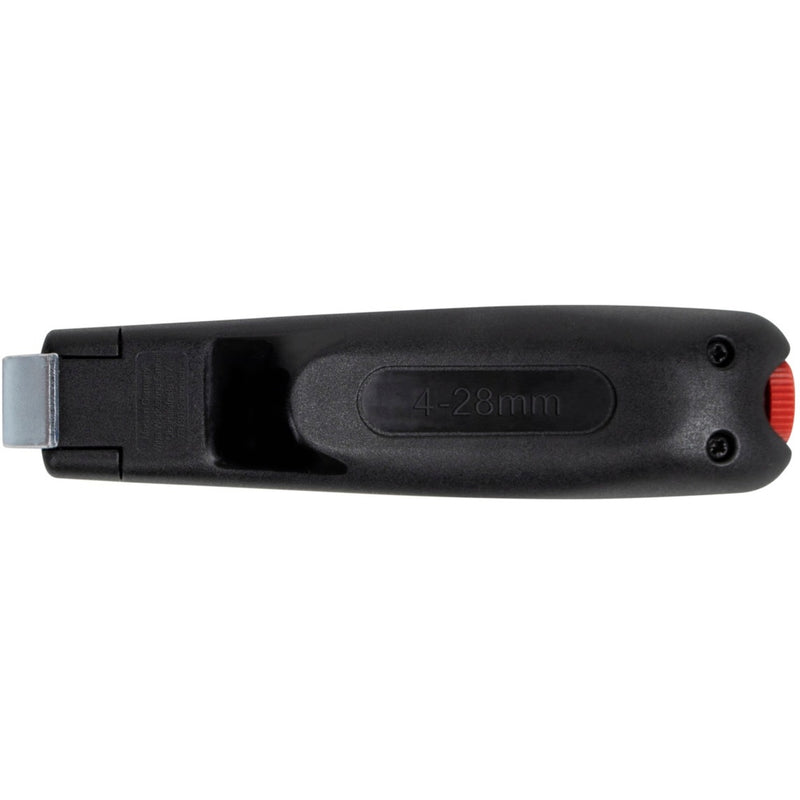 Load image into Gallery viewer, Wiha ontmantelingsgereedschap met zelfdraaiend sleepmes kabelstrip- ontmantelingsgereedschap (zwart rood, voor ronde kabel)