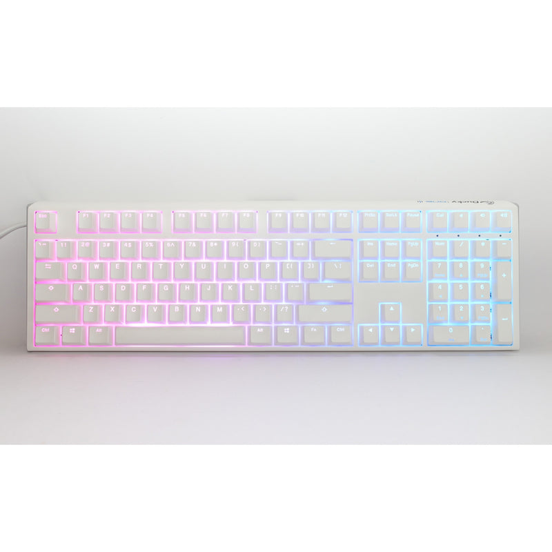 Load image into Gallery viewer, Ducky one 3 classic pure white, toetsenbord (wit, us lay-out, cherry mx blue, rgb led, double-shot pbt, hot-swappable, quack mechanics)