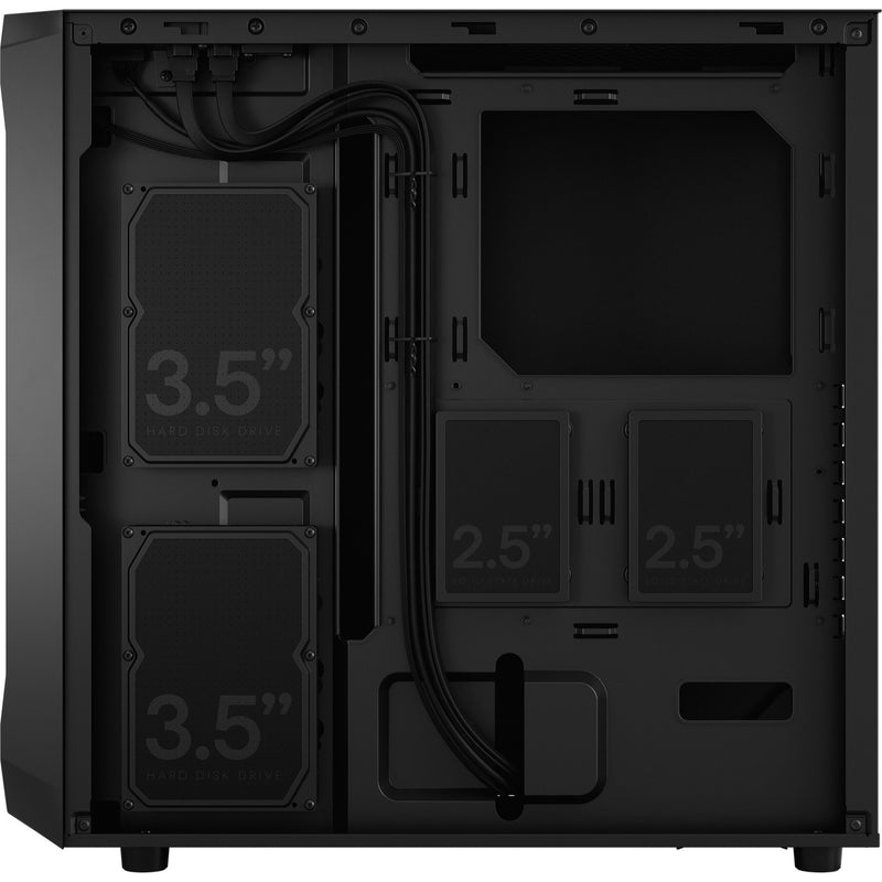 Load image into Gallery viewer, Fractal design focus 2 black solid midi tower behuizing (zwart | 2x usb-a)