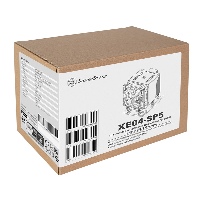 Load image into Gallery viewer, Silverstone sst-xe04-sp5b cpu-koeler (4-pins pwm fan-connector)