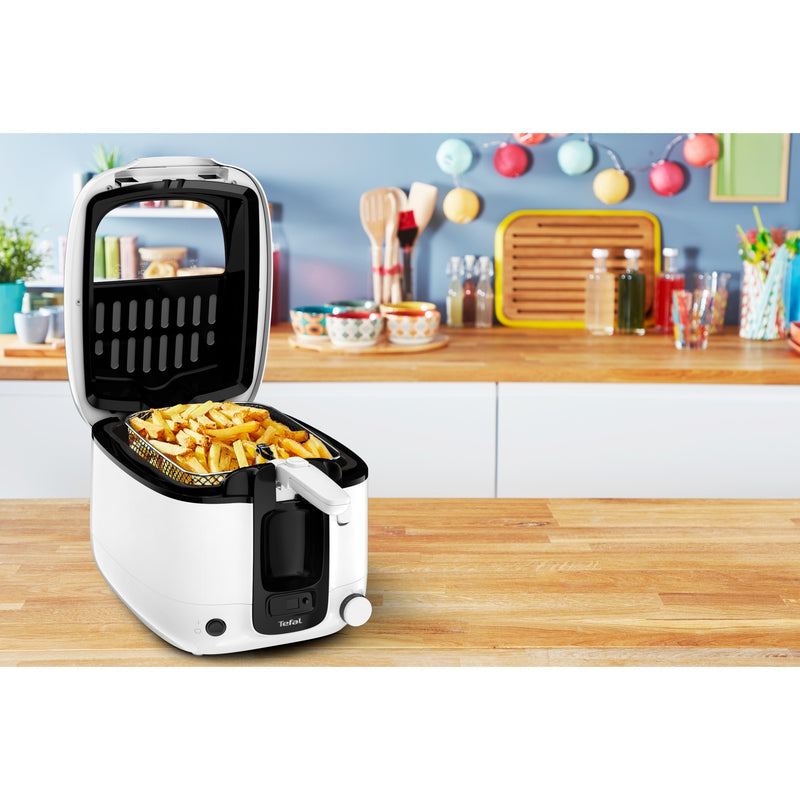 Load image into Gallery viewer, Tefal super uno fr3140 frituurpan (wit zwart, 2,2 liter)