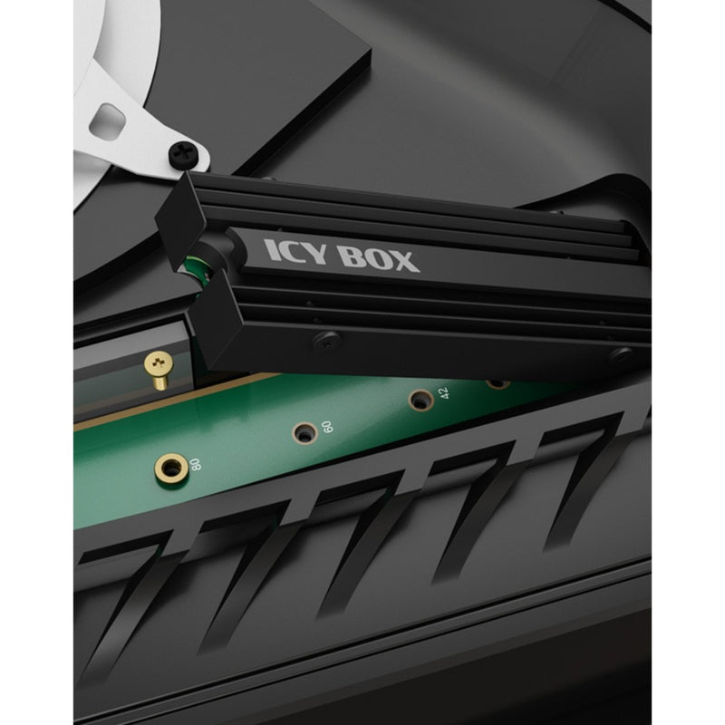 Load image into Gallery viewer, Icy box ib-m2hs-ps5 heatsink (zwart, m.2 ssd koellichaam voor playstation 5)