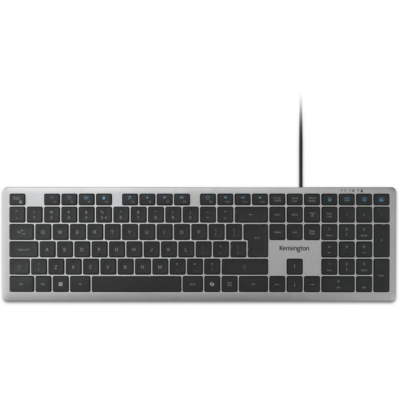 Load image into Gallery viewer, Kensington kb515 eq usb-c usb-a wired keyboard (grijs, us-international lay-out (qwerty), scissor switches, 100%)
