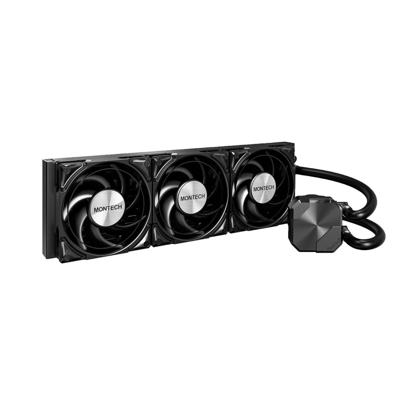 Load image into Gallery viewer, Montech hyperflow silent 360 waterkoeling (zwart)