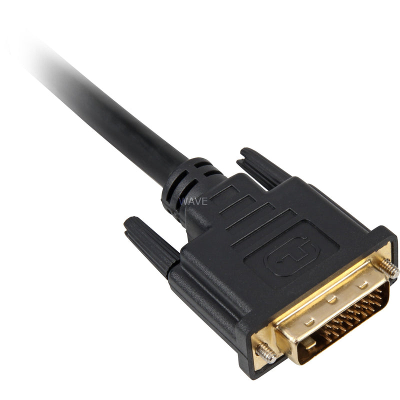 Load image into Gallery viewer, Sharkoon dvi-d kabel (zwart, 1 meter)